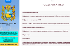 Скриншот с портала органов власти Ставропольского края