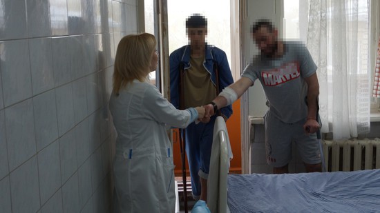 Ольга Тимофеева в госпитале для военнослужащих в Ставрополе
