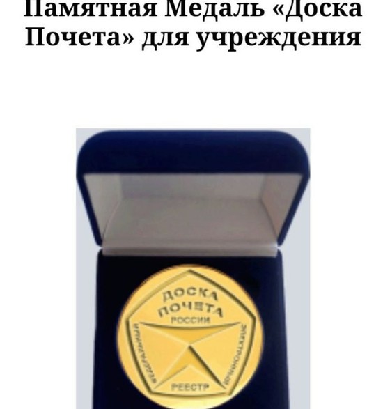 Врученная ДХШ города Ставрополя памятная медаль. Фото из Телеграм-канала Ивана Ульянченко